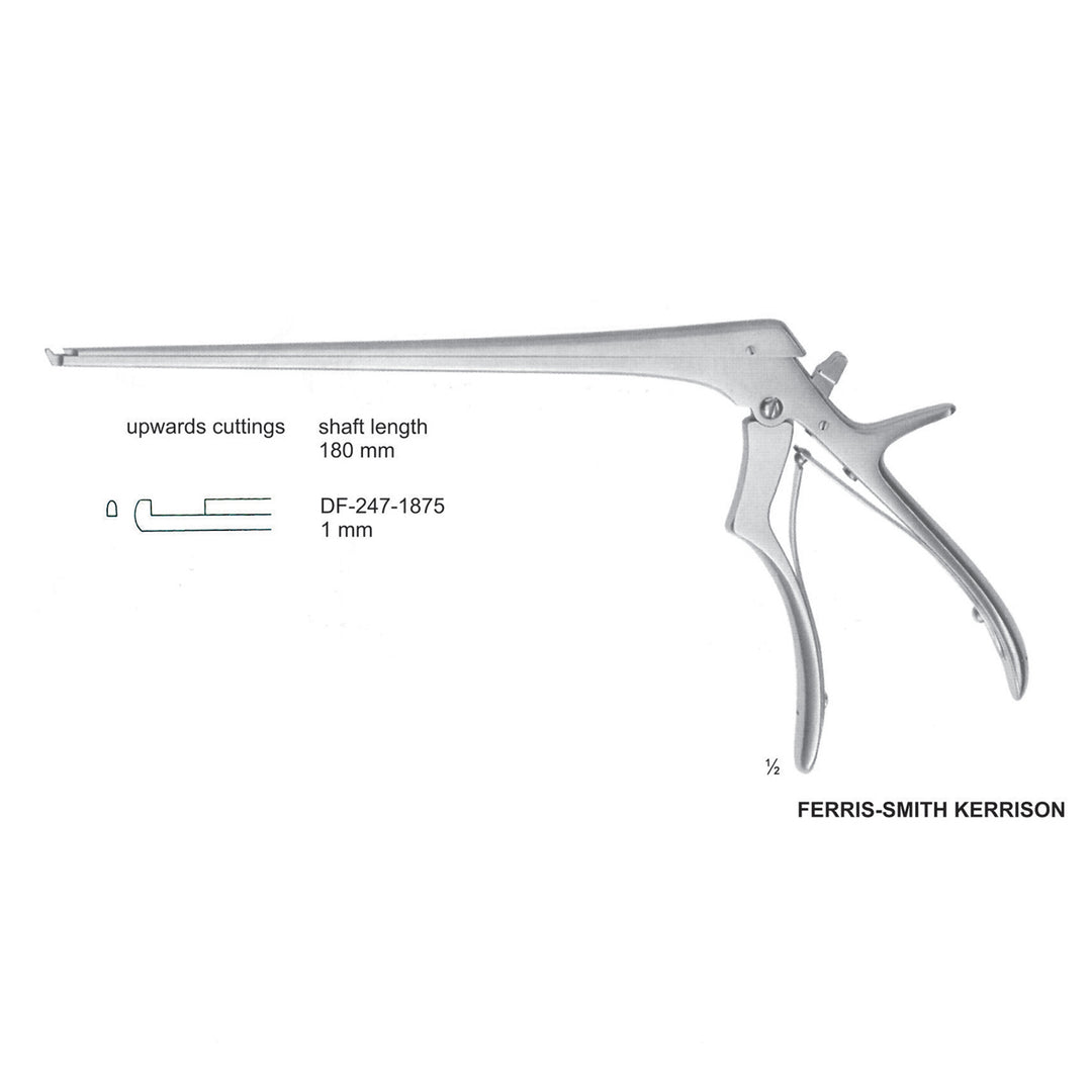 Ferris Smith Kerrison Laminectomy Punches 1mm , Shaft Length 180mm , Upward; Open Up (DF-247-1875) by Dr. Frigz