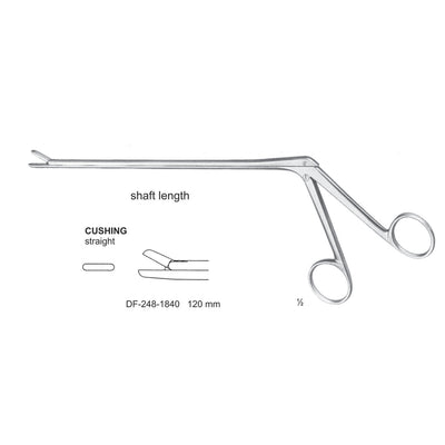 Cushing Laminectomy Punches Straight, Shaft Length 120mm ,  Working Point 2X10mm (DF-248-1840) by Dr. Frigz