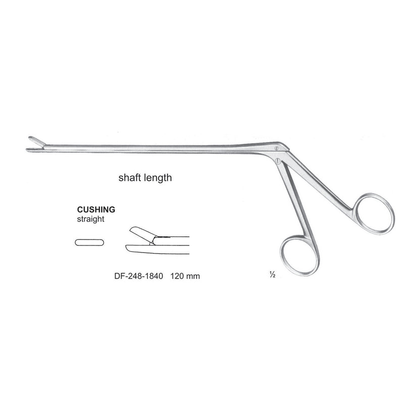 Cushing Laminectomy Punches Straight, Shaft Length 120mm ,  Working Point 2X10mm (DF-248-1840) by Dr. Frigz