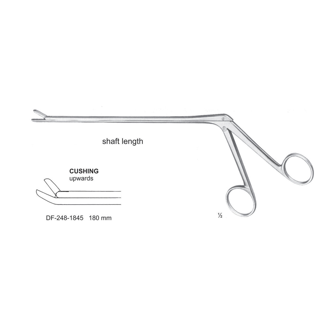 Cushing Laminectomy Punches Upwards, Shaft Length 180mm ,  Working Point 2X10mm (DF-248-1845) by Dr. Frigz