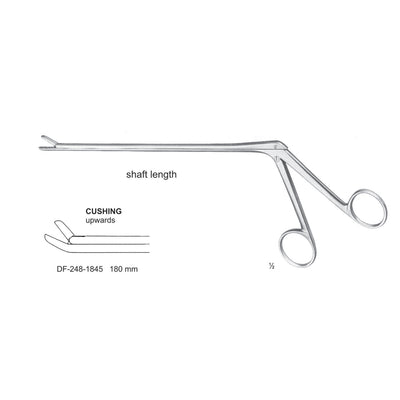 Cushing Laminectomy Punches Upwards, Shaft Length 180mm ,  Working Point 2X10mm (DF-248-1845)