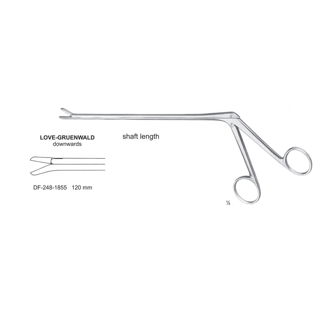 Love-Gruenwald Laminectomy Punches Downwards, Shaft Length 120mm ,  Working Point 3X10mm (DF-248-1855) by Dr. Frigz