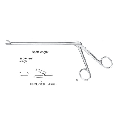 Spurling Laminectomy Punches Straight, Shaft Length 120mm ,  Working Point 4X10mm (DF-248-1858)