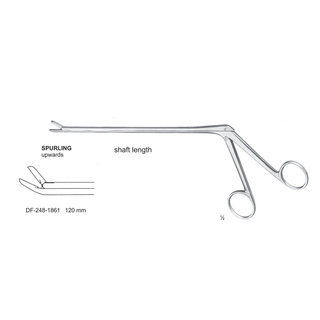 Spurling Laminectomy Punches Upwards, Shaft Length 120mm ,  Working Point 4X10mm (DF-248-1861) by Dr. Frigz