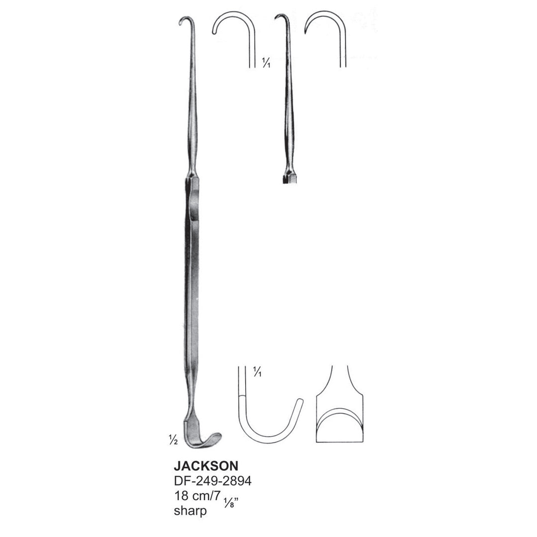 Jackson Trachea Retractors 18cm , Blunt (DF-249-2893) by Dr. Frigz