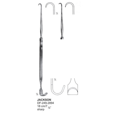 Jackson Trachea Retractors 18cm , Blunt (DF-249-2893)