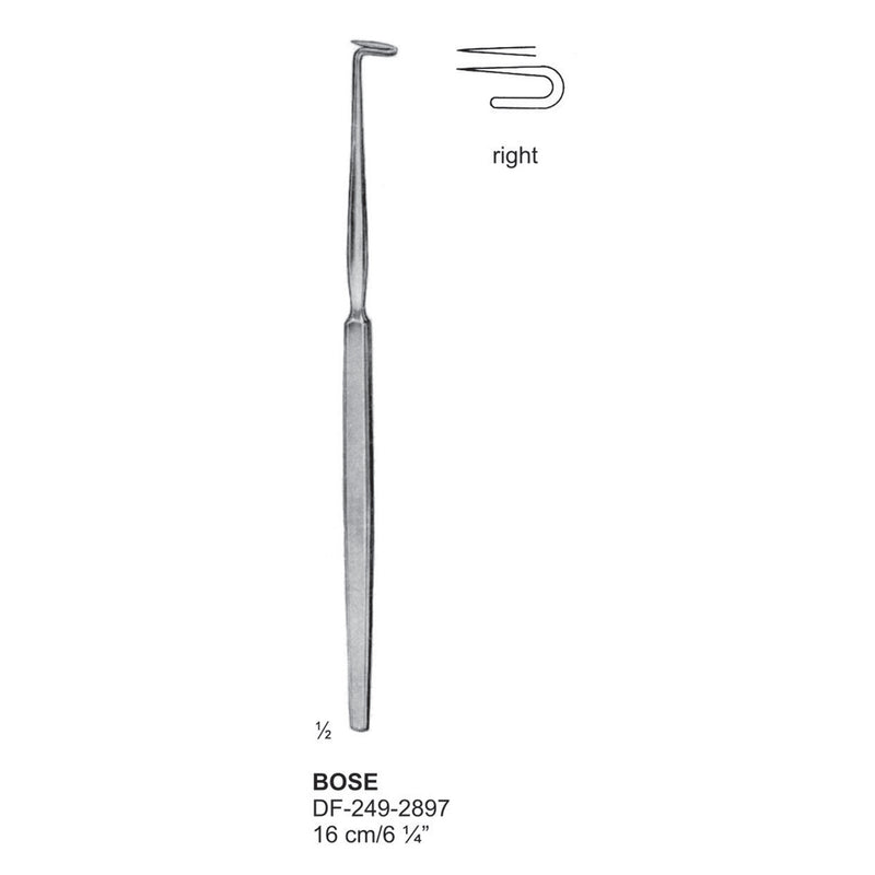 Bose Trachea Retractors 16cm , Right (DF-249-2897) by Dr. Frigz