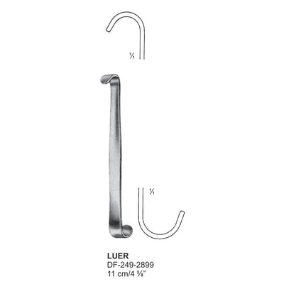 Luer Trachea Retractors 11cm  (DF-249-2899) by Dr. Frigz