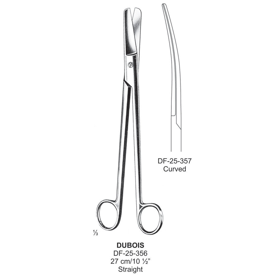 Dubois Operating Scissor, Straight, Blunt-Blunt, 27cm  (DF-25-356) by Dr. Frigz