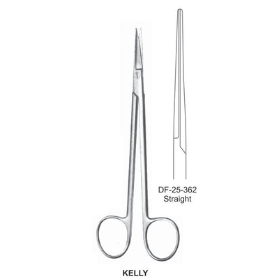 Doyen Operating Scissor, Straight, 17.5cm  (DF-25-362) by Dr. Frigz