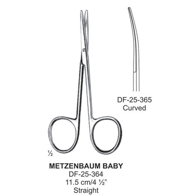 Metzenbaum-Baby Dissecting Scissor, Straight, 11.5cm  (DF-25-364)