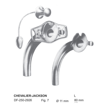 Chevalier-Jackson Tracheal Tube Fig.7 /11mm , 80mm (DF-250-2926) by Dr. Frigz
