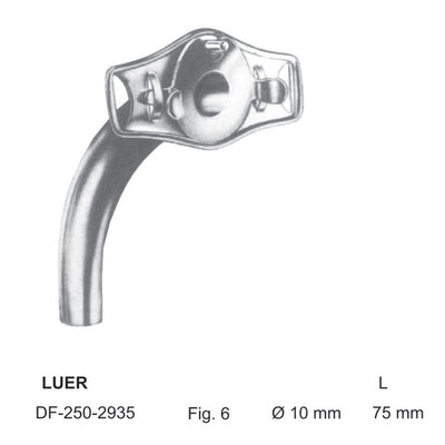 Luer Tracheal Tubes Fig.6, Dia 10mm , Length 75mm (DF-250-2935)