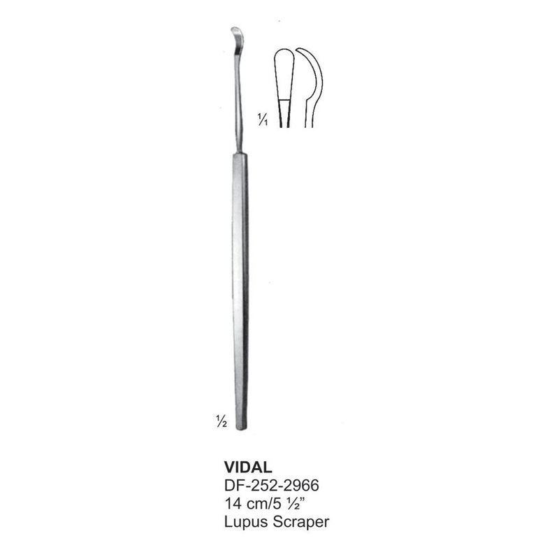Vidal Lupus Scraper, 14cm  (DF-252-2966) by Dr. Frigz