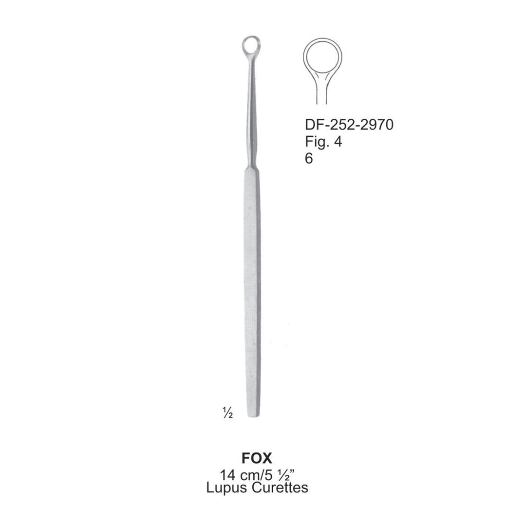 Fox Lupus Curette Dia6mm , Fig.4, 14cm  (DF-252-2970) by Dr. Frigz