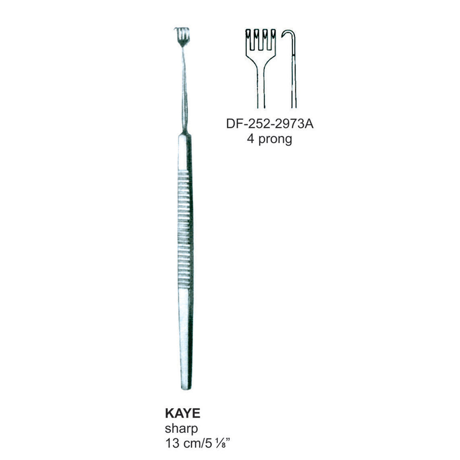 Kaye  Sharp, 4 Prong, 13cm (DF-252-2973A) by Dr. Frigz