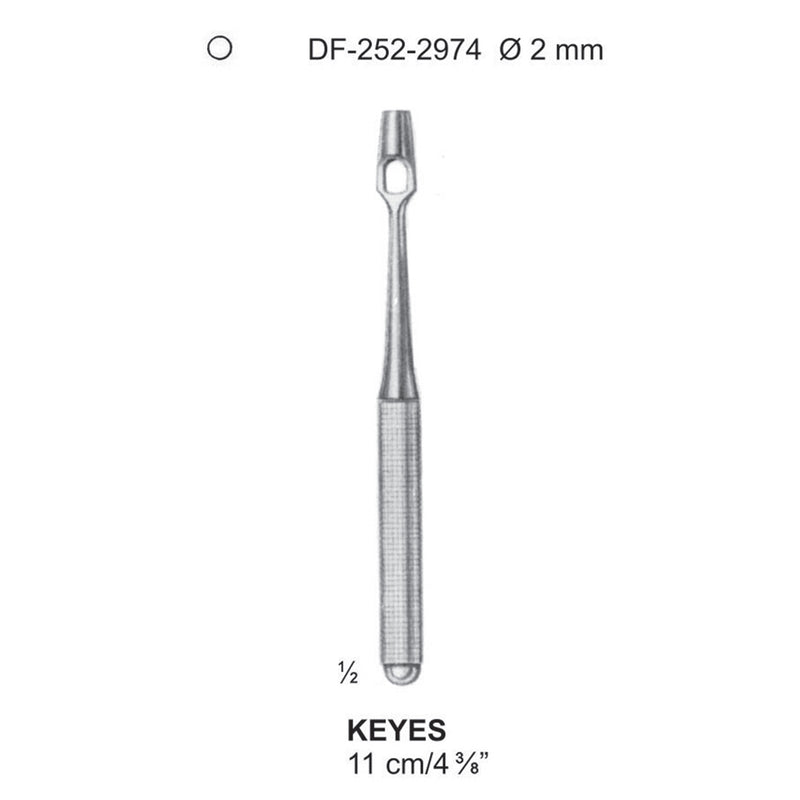 Keyes Dermal Punch, 2mm , 11cm (DF-252-2974) by Dr. Frigz