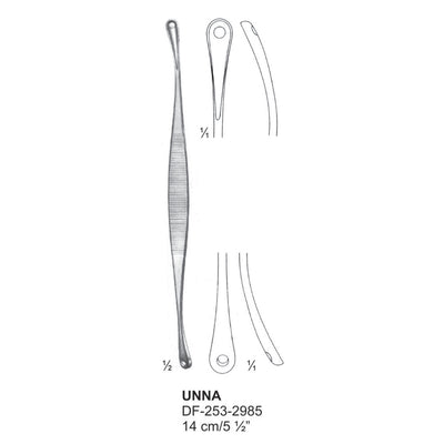 Unna Comedone Extractor Oval/Oval 14cm  (DF-253-2985)