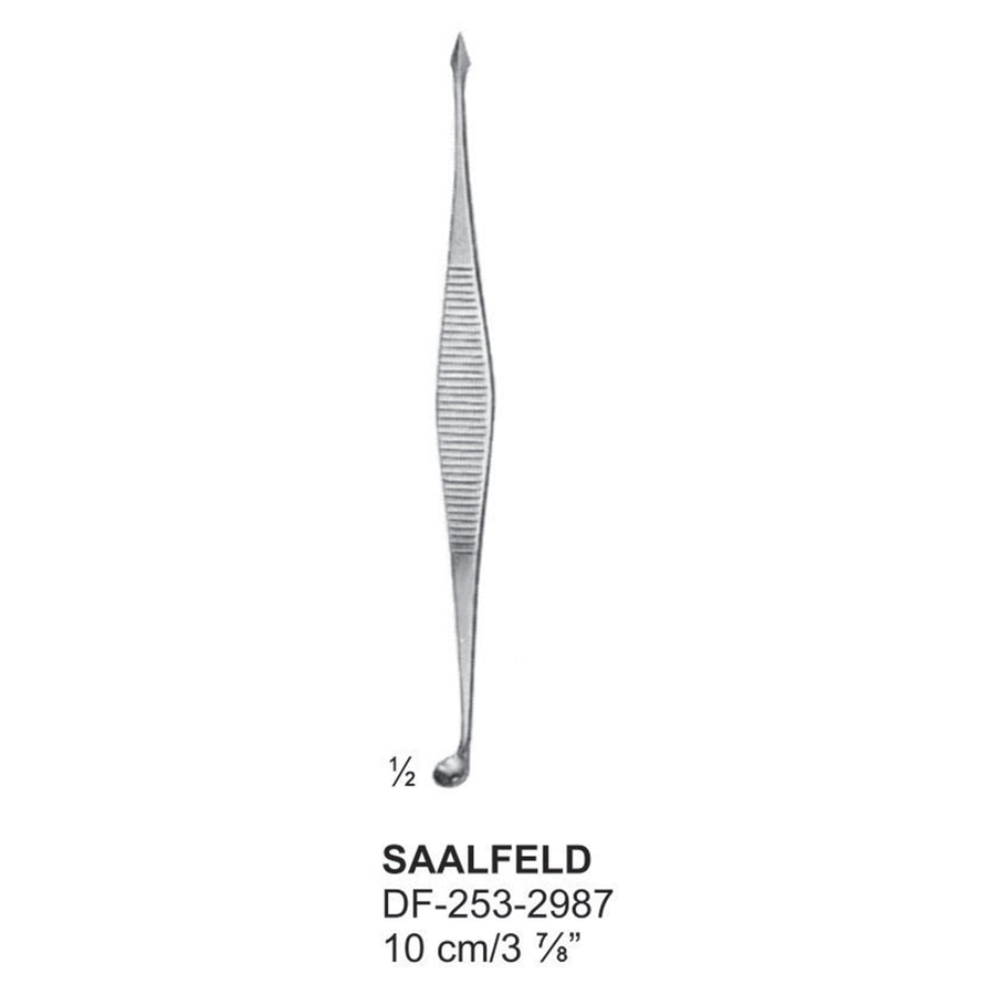 Saalfeld Comedone Extractor Round/Pointed 10cm  (DF-253-2987) by Dr. Frigz