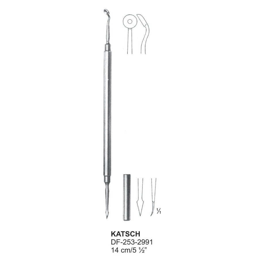 Katsch Comedone Extractor, 14cm (DF-253-2991) by Dr. Frigz