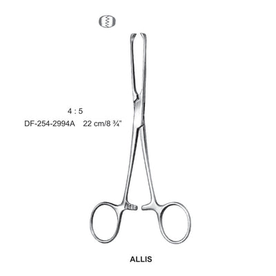 Allis Intestinal Tissue Forceps 4X5Teeth 22cm (DF-254-2994A)