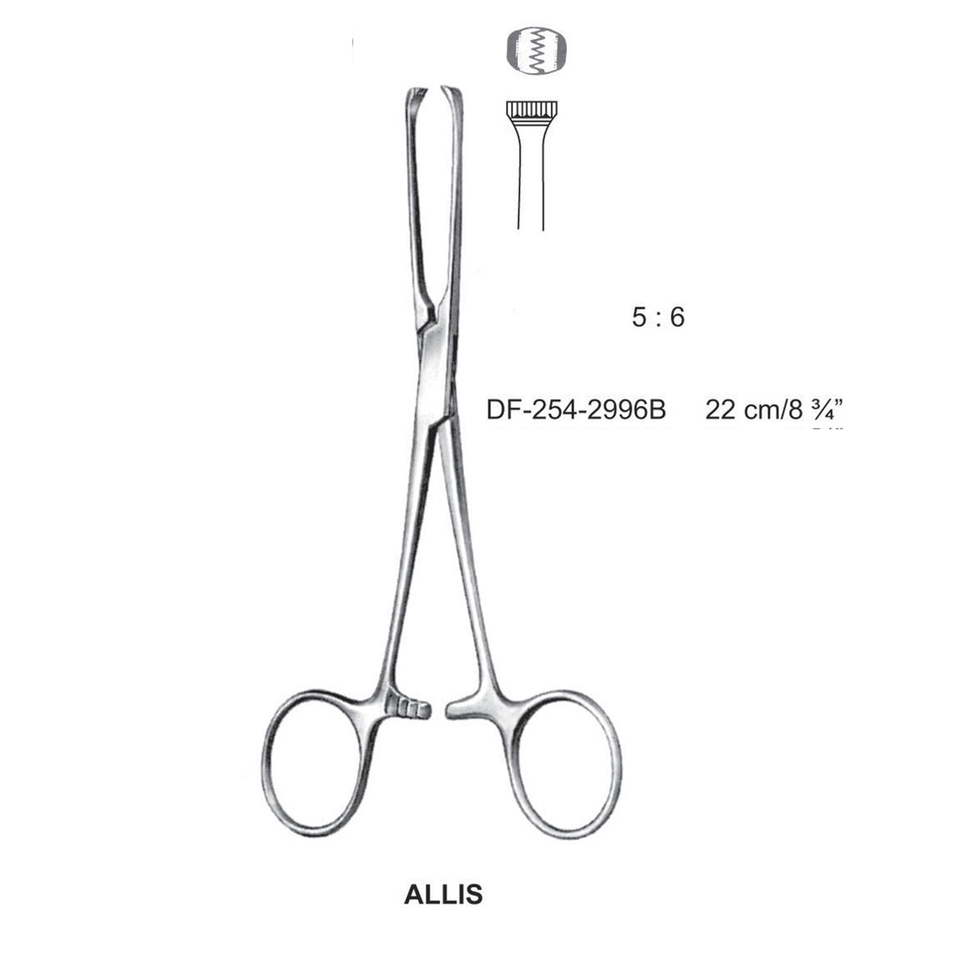 Allis Tissue-Forceps  5X6 Teeth 22cm  (DF-254-2996B) by Dr. Frigz