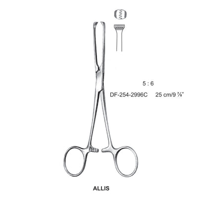 Allis Intestinal Tissue Forceps 5X6 Teeth 25cm  (DF-254-2996C)