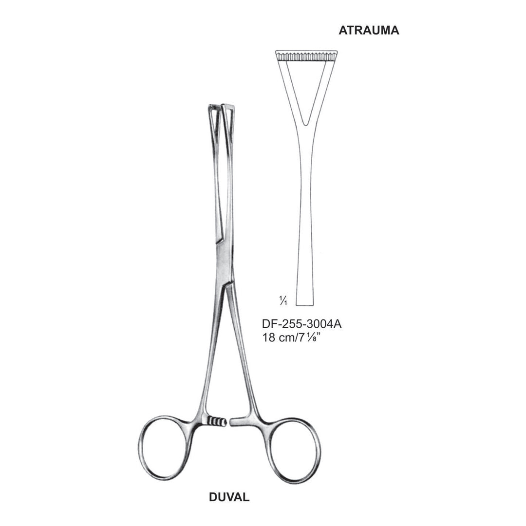 Duval Atrauma   Forcep 18Cm, Narrow (DF-255-3004A) by Dr. Frigz