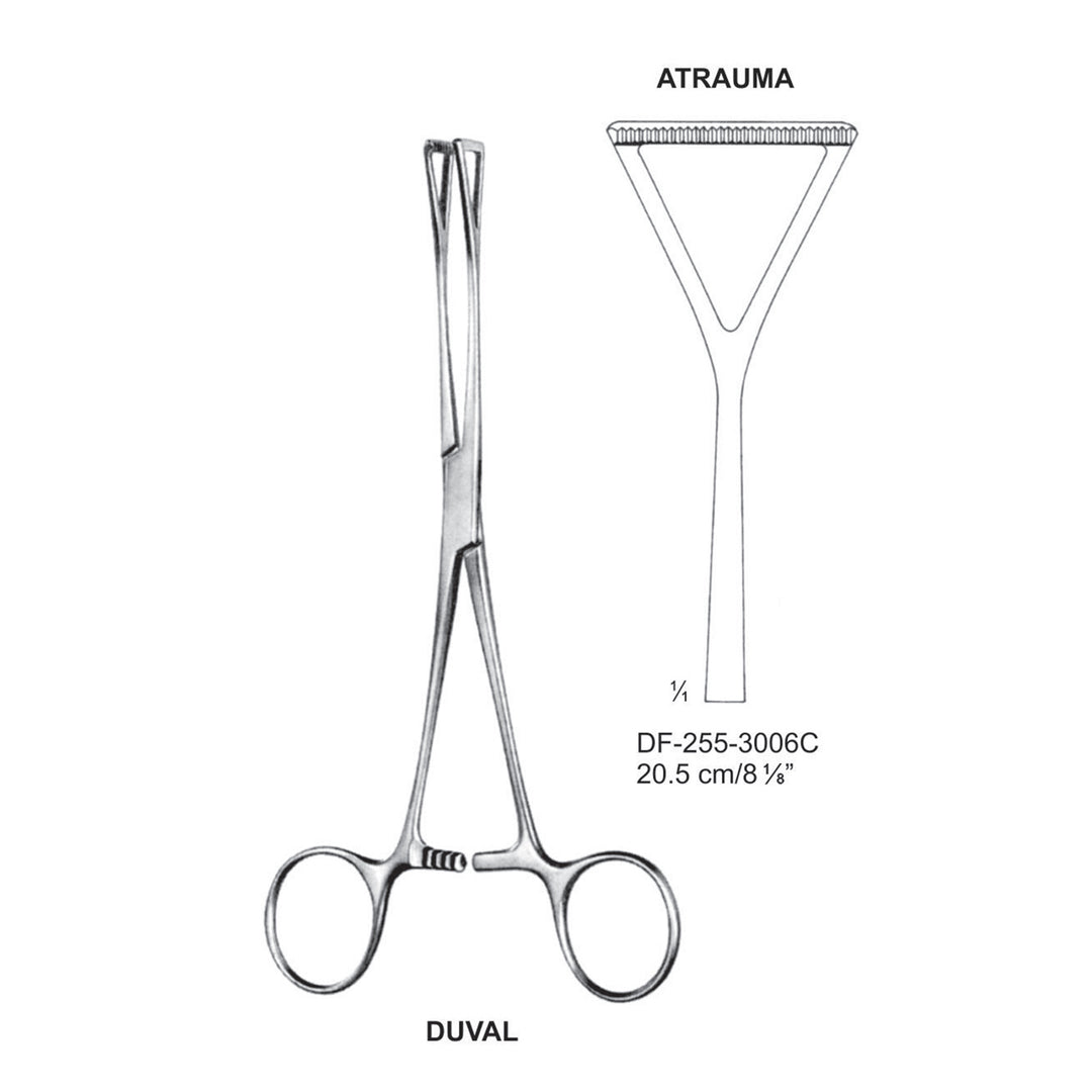 Duval Atrauma   Forcep 20.5Cm, Wide (DF-255-3006C) by Dr. Frigz