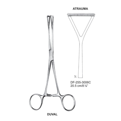 Duval Atrauma   Forcep 20.5Cm, Wide (DF-255-3006C)