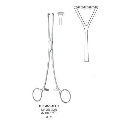 Duval Forceps , 20cm , Wide (DF-255-3006) by Dr. Frigz