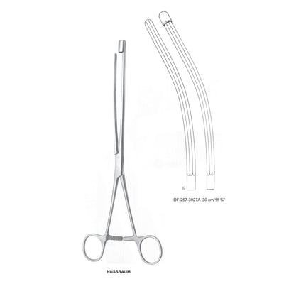 Nussbaum Intestinal Clamp Forceps 30Cm, Curved (DF-257-3027A)