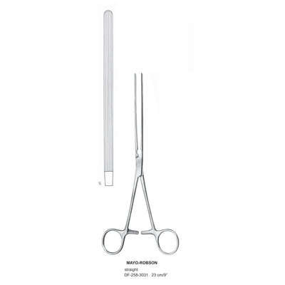 Mayo-Robson Intestinal Clamp Forceps, Straight. 23cm  (DF-258-3031)