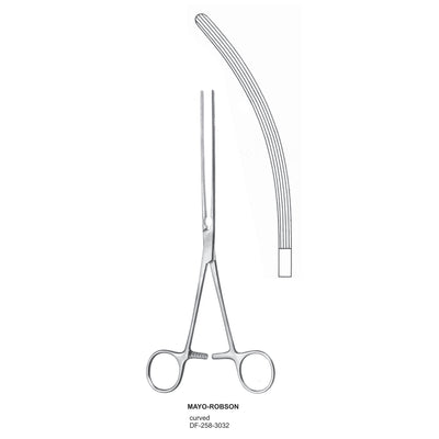 Mayo-Robson Intestinal Clamp Forceps, Curved. 21cm  (DF-258-3032)