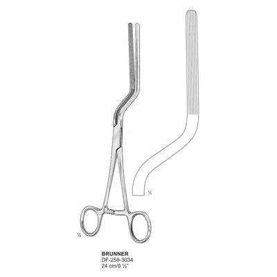Brunner Intestinal Clamps 24cm (DF-258-3034)