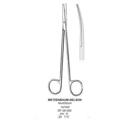 Metzenbaum-Nelson Dissecting Scissor, Straight, Blunt-Blunt, 20cm  (DF-26-379)