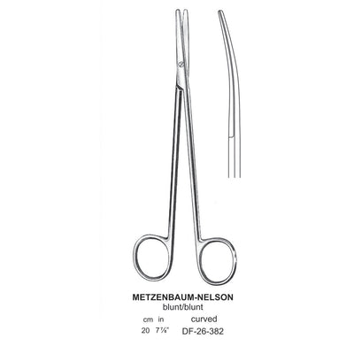 Metzenbaum-Nelson Dissecting Scissor, Curved, Blunt-Blunt, 20cm  (DF-26-382)