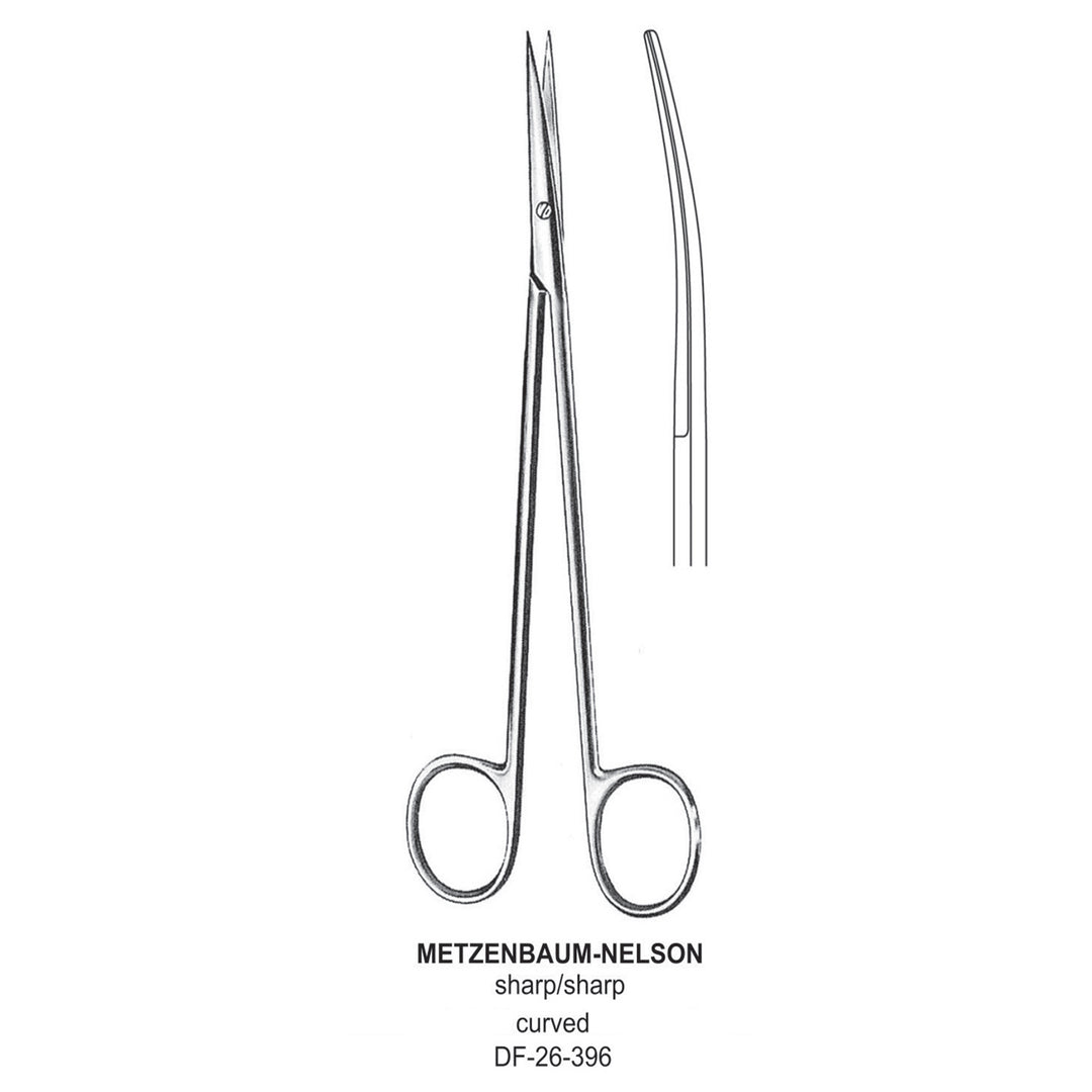 Metzenbaum-Nelson Dissecting Scissor, Straight, Sharp-Sharp, 25cm (DF-26-393) by Dr. Frigz