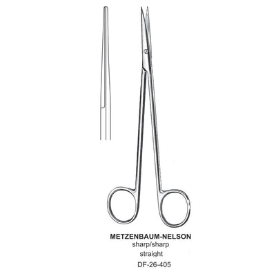 Metzenbaum-Nelson Dissecting Scissor, Straight, Sharp-Sharp, 30cm (DF-26-405) by Dr. Frigz
