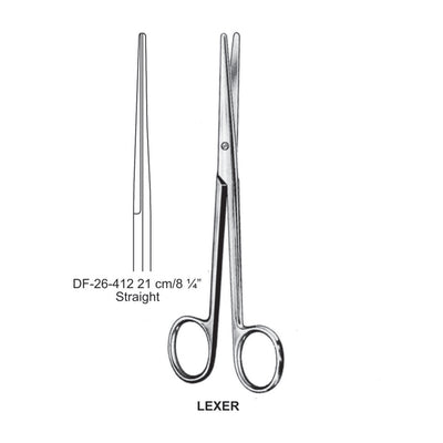 Lexer Dissecting Scissor, Straight, 21cm (DF-26-412) by Dr. Frigz