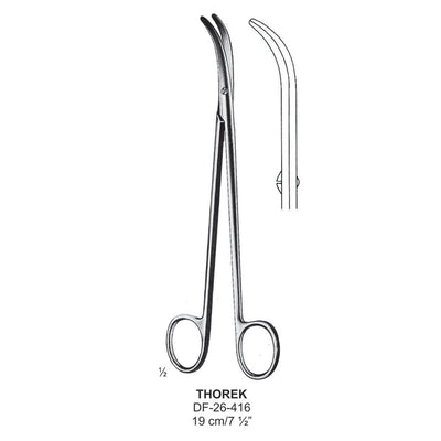 Thorek Dissecting Scissor, Curved, 19cm  (DF-26-416) by Dr. Frigz