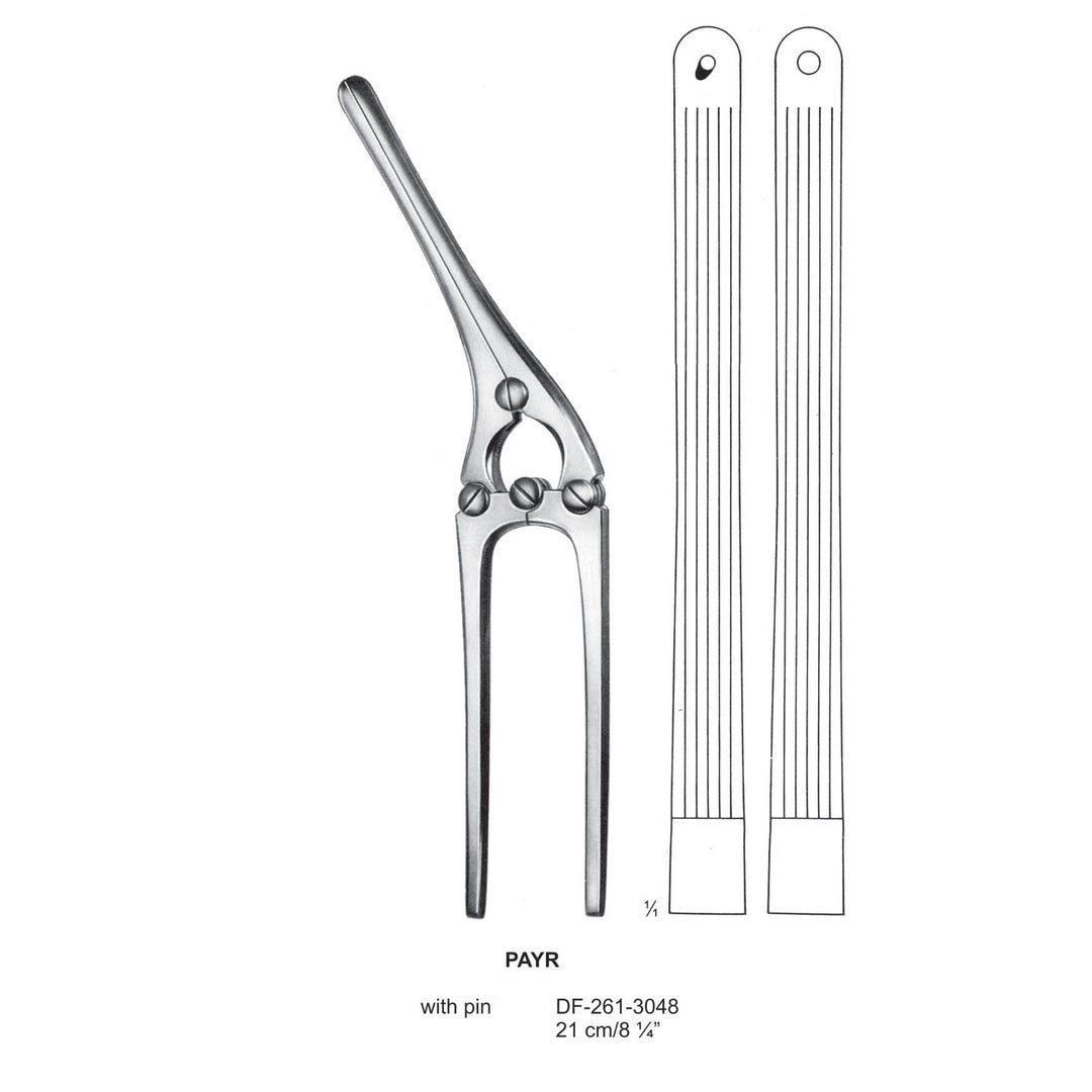 Payr Intestinal Clamps 21Cm, With Pin (DF-261-3048) by Dr. Frigz