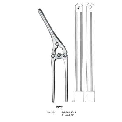 Payr Intestinal Clamps 21Cm, With Pin (DF-261-3048)