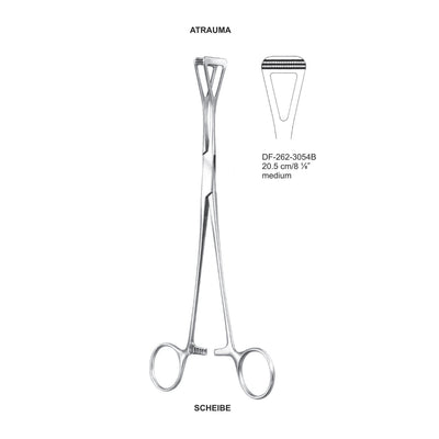 Scheibe Atrauma Organ Grasping Forceps 20.5Cm, Medium (DF-262-3054B)