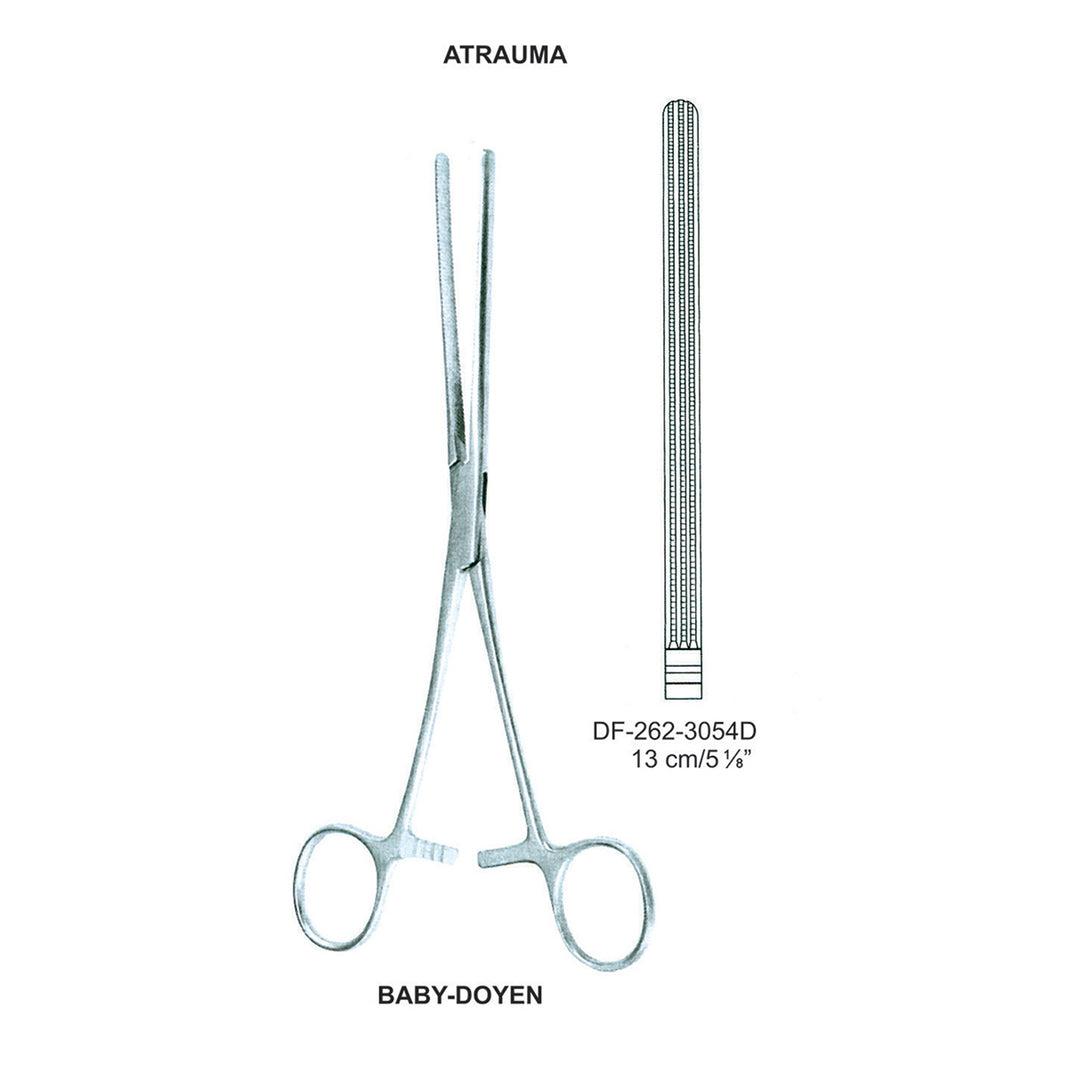 Baby-Doyen Atrauma Intestinal And Stomach Clamps 13Cm, Straight (DF-262-3054D) by Dr. Frigz