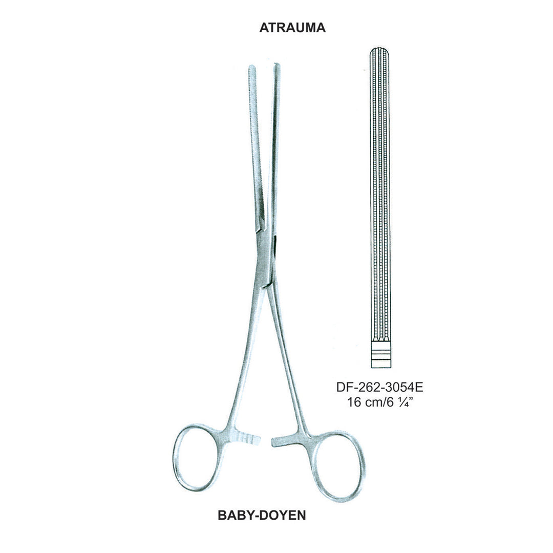 Baby-Doyen Atrauma Intestinal And Stomach Clamps 16Cm, Straight (DF-262-3054E) by Dr. Frigz