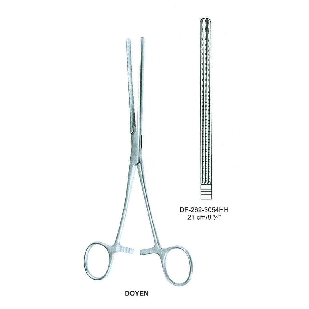 Doyen Atrauma Intestinal And Stomach Clamps 21Cm, Straight (DF-262-3054Hh) by Dr. Frigz