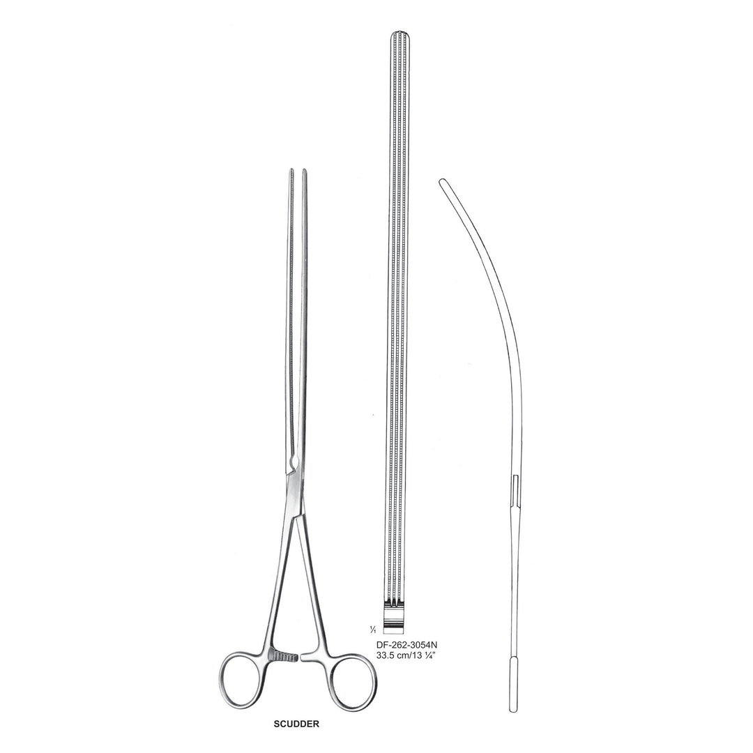 Scudder Atrauma Intestinal Clamps 33.5Cm, Straight (DF-262-3054N) by Dr. Frigz