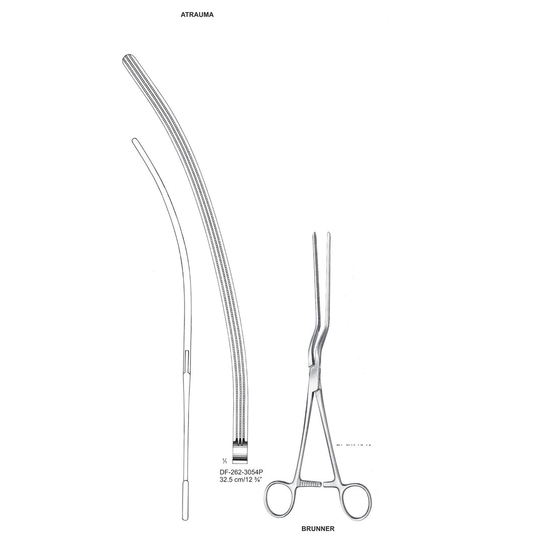 Scudder Atrauma Intestinal Clamps 32.5Cm, Curved (DF-262-3054P) by Dr. Frigz