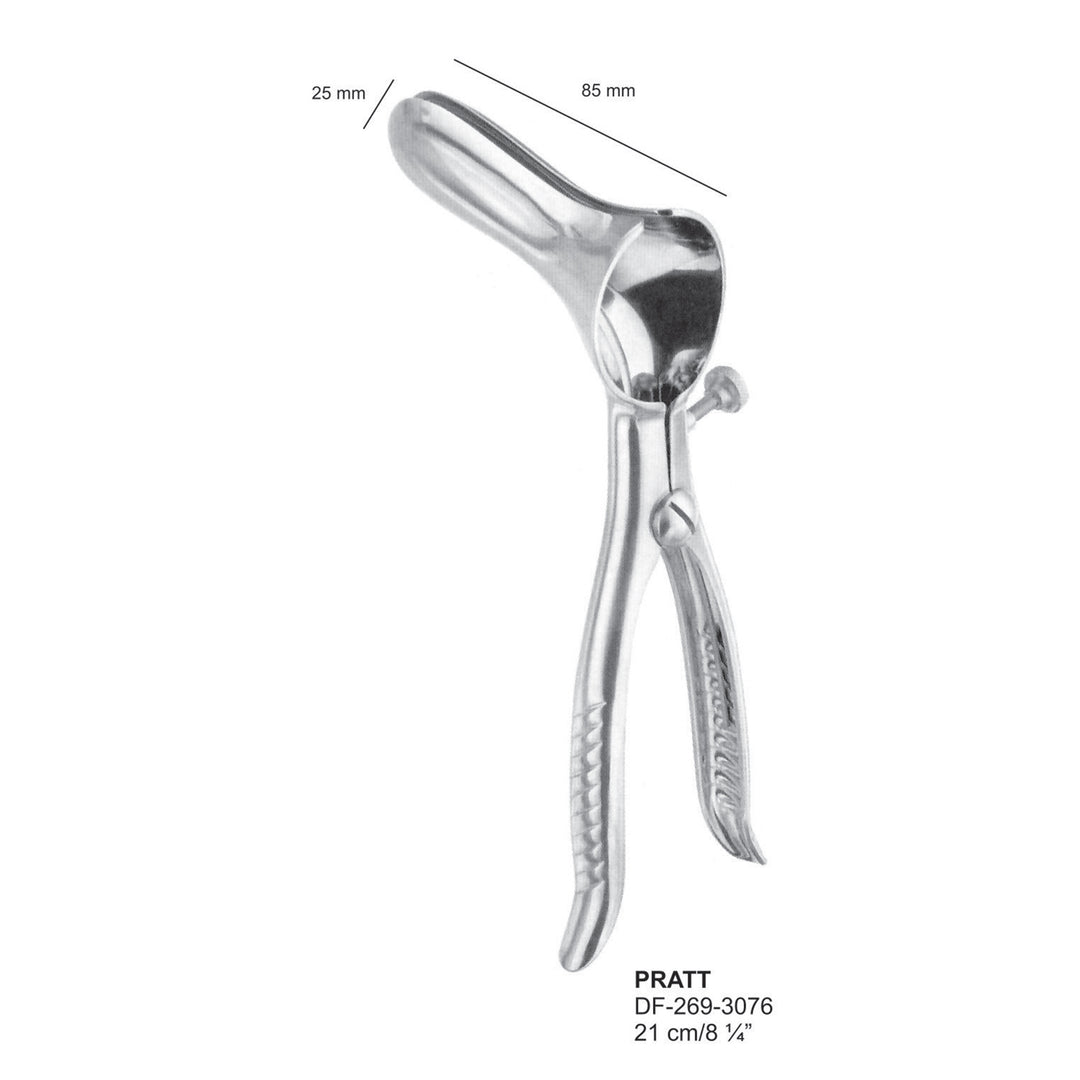 Pratt Rectal Specula, 85 X 25mm , 21cm (DF-269-3076) by Dr. Frigz